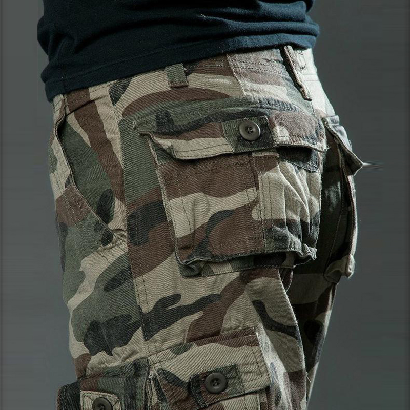 Men's Pants Autumn Pant Cargo Fashion Camouflage Trousers For Men Male Casual Long 30-38