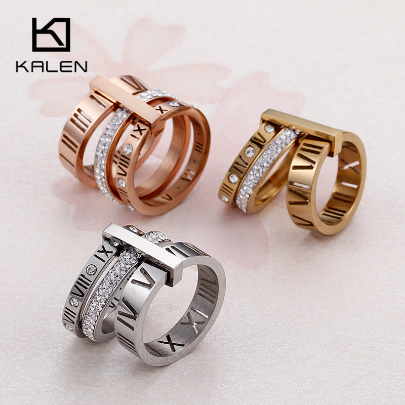 Rhinestone Rings For Women Stainless Steel Rose Gold Roman Numerals Finger Rings Femme Wedding Engagement Rings Jewelry8707171
Rhinestone Rings For Women Stainless Steel Rose Gold Roman Numerals Finger Rings Femme Wedding Engagement Rings Jewelry8707171
