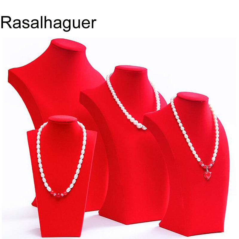 Hot-Selling Big red Velvet mannequin necklace jewelry display stand portrait neck shelf jewelry stand props
Hot-Selling Big red Velvet mannequin necklace jewelry display stand portrait neck shelf jewelry stand props