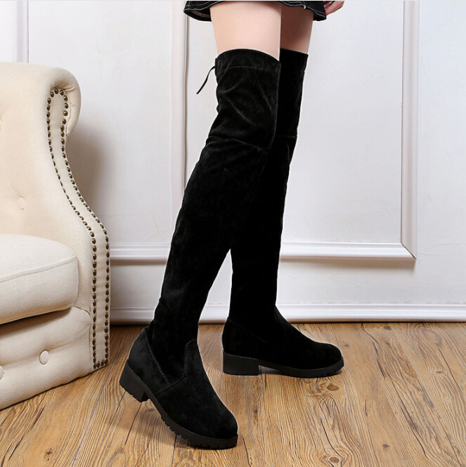 2019 autumn & winter new small pepper thick over the knee boots ladies black flat bottom thin stovepipe long boots
2019 autumn & winter new small pepper thick over the knee boots ladies black flat bottom thin stovepipe long boots