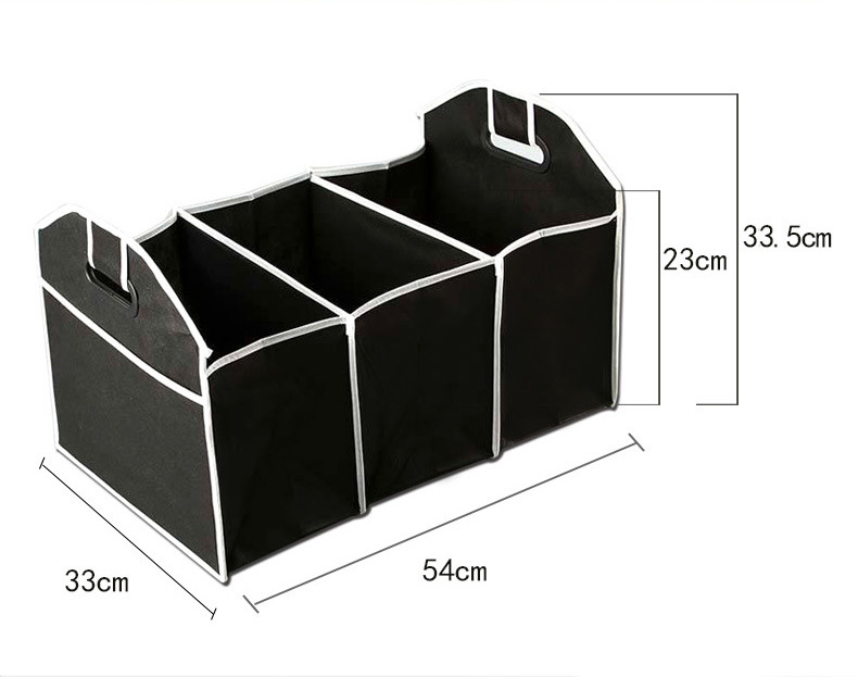 Car Storage Bag Multi-Pocket Organizer Large Capacity Folding Storage Bag Car Trunk Organizer Car Toys Food Storage Container Bags Box