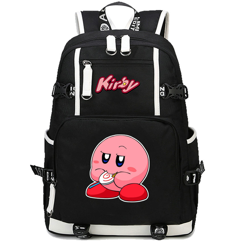 Kirby backpack Free shipping daypack Cartoon game schoolbag Leisure rucksack Sport school bag Outdoor day pack, Black
Kirby backpack Free shipping daypack Cartoon game schoolbag Leisure rucksack Sport school bag Outdoor day pack, Black