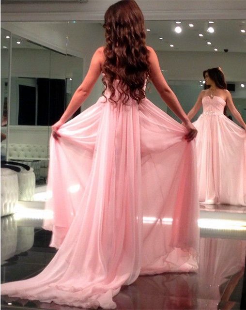 Hot Selling Simple Strapless Pink Chiffon Long Sleeveless Prom Dresses Evening Dresses for Women Waist with Beaded Under 100, Red
Hot Selling Simple Strapless Pink Chiffon Long Sleeveless Prom Dresses Evening Dresses for Women Waist with Beaded Under 100, Red