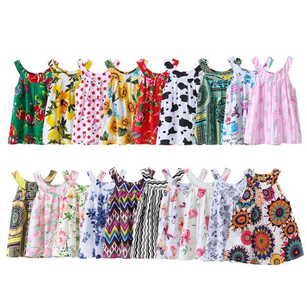 New Summer Girl Dress Sleeveless Fruit Florial Print Children Dress Cotton Kids Sundress Fashion Girls Clothing, Mix styles
New Summer Girl Dress Sleeveless Fruit Florial Print Children Dress Cotton Kids Sundress Fashion Girls Clothing, Mix styles