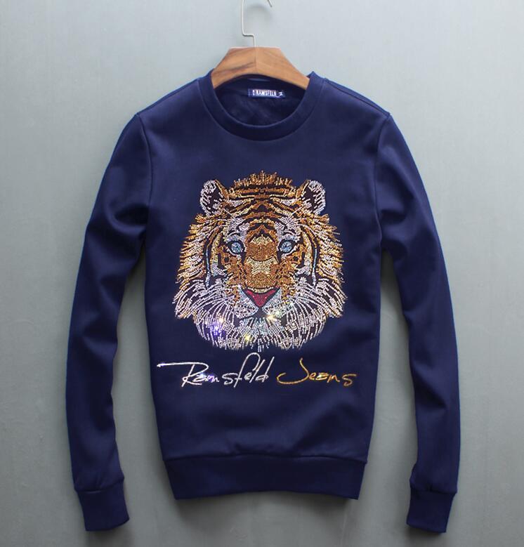 Wholesale men luxury diamond design thicken warm Sweatshirts fashion men funny brand cotton tops and Sweatshirts 0403, Blue
Wholesale men luxury diamond design thicken warm Sweatshirts fashion men funny brand cotton tops and Sweatshirts 0403, Blue