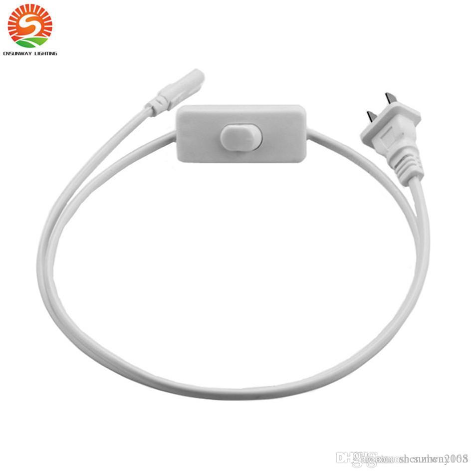Power connectors Cable wire line longer pigtail Corded Electric with built-in 303 ON/OFF Switch three proung 3 Pin Double End Connector cord