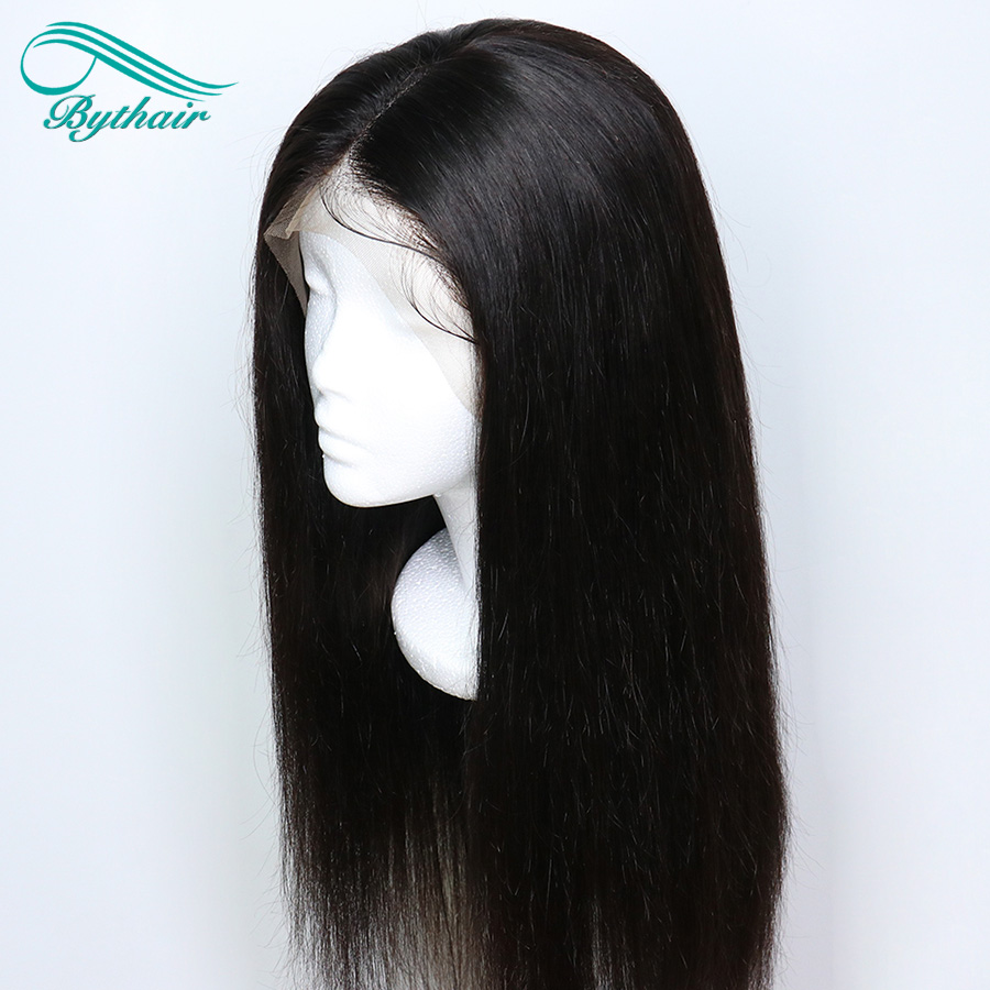 Bythair Human Hair Wig Full Lace Wig Pre-plucked Hairline Silky Straight Brazilian Virgin Hair Lace Front Wig 130% Density With Baby Hair, #2
Bythair Human Hair Wig Full Lace Wig Pre-plucked Hairline Silky Straight Brazilian Virgin Hair Lace Front Wig 130% Density With Baby Hair, #2