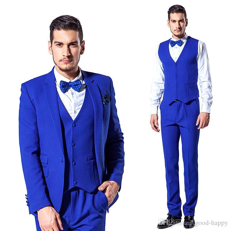 Slim Fit Royal Blue Groom Tuxedos Notch Lapel One Button Men Wedding Blazer Men Formal Prom Dinner Business Suits(Jacket+Pants+Tie+Vest)1026, Same as image
Slim Fit Royal Blue Groom Tuxedos Notch Lapel One Button Men Wedding Blazer Men Formal Prom Dinner Business Suits(Jacket+Pants+Tie+Vest)1026, Same as image