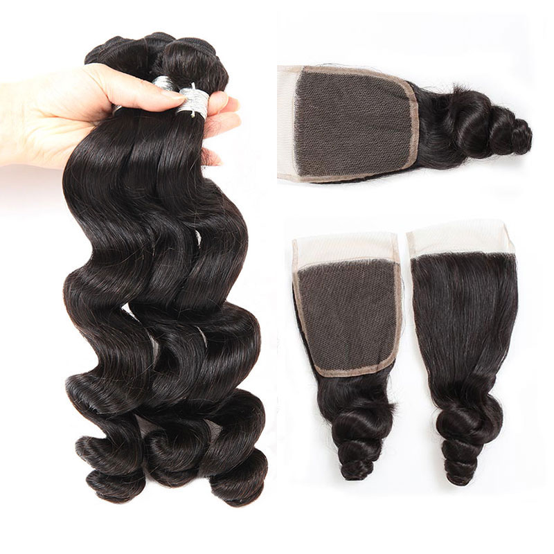 Peruvian Loose Wave Bundles with Closure Unprocessed Brazilian Virgin Loose Deep Wave Bundles with Closure Free Middle 3 Part Human Hair Wea, Natural color
Peruvian Loose Wave Bundles with Closure Unprocessed Brazilian Virgin Loose Deep Wave Bundles with Closure Free Middle 3 Part Human Hair Wea, Natural color