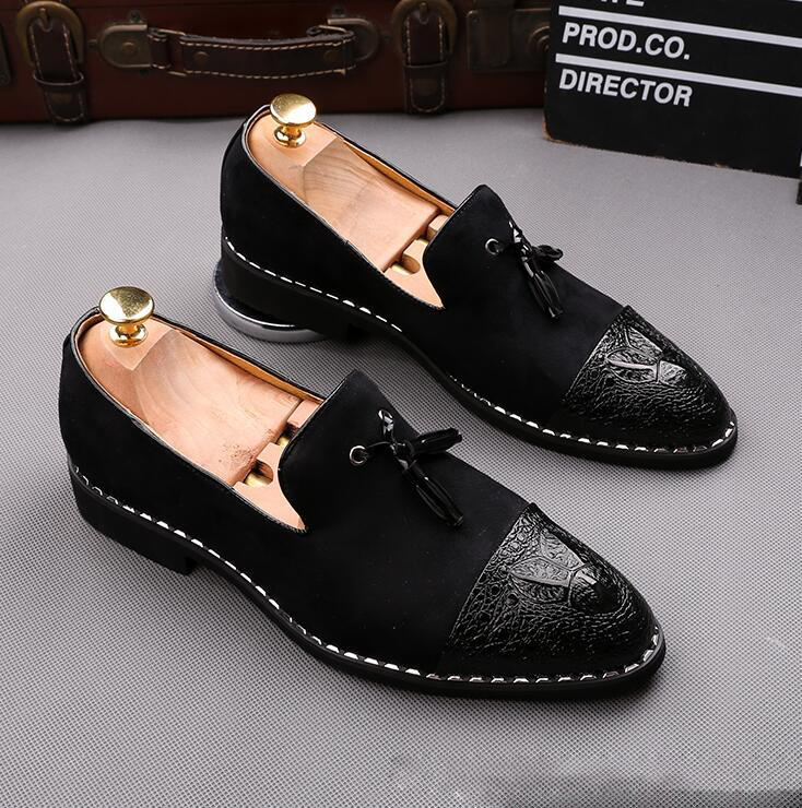 New mens fashion design loafers nubuck leather dress wedding prom shoes men pointed toe slip on business leisure party man shoes, Red
New mens fashion design loafers nubuck leather dress wedding prom shoes men pointed toe slip on business leisure party man shoes, Red