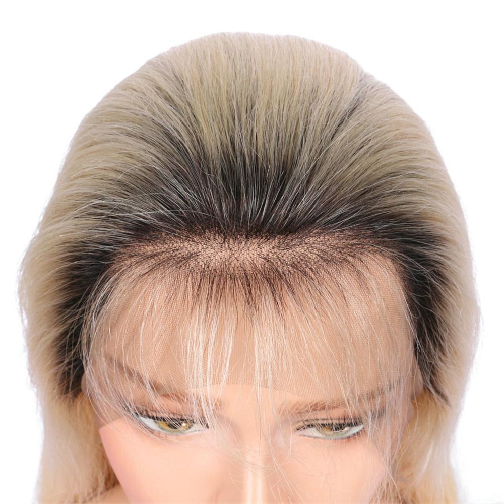 T1B#613 Full Lace Human Wig with Baby Hair Pre Plucked Brazilian Remy Hair Ombre Blonde Lace frontal Human Hair Wigs