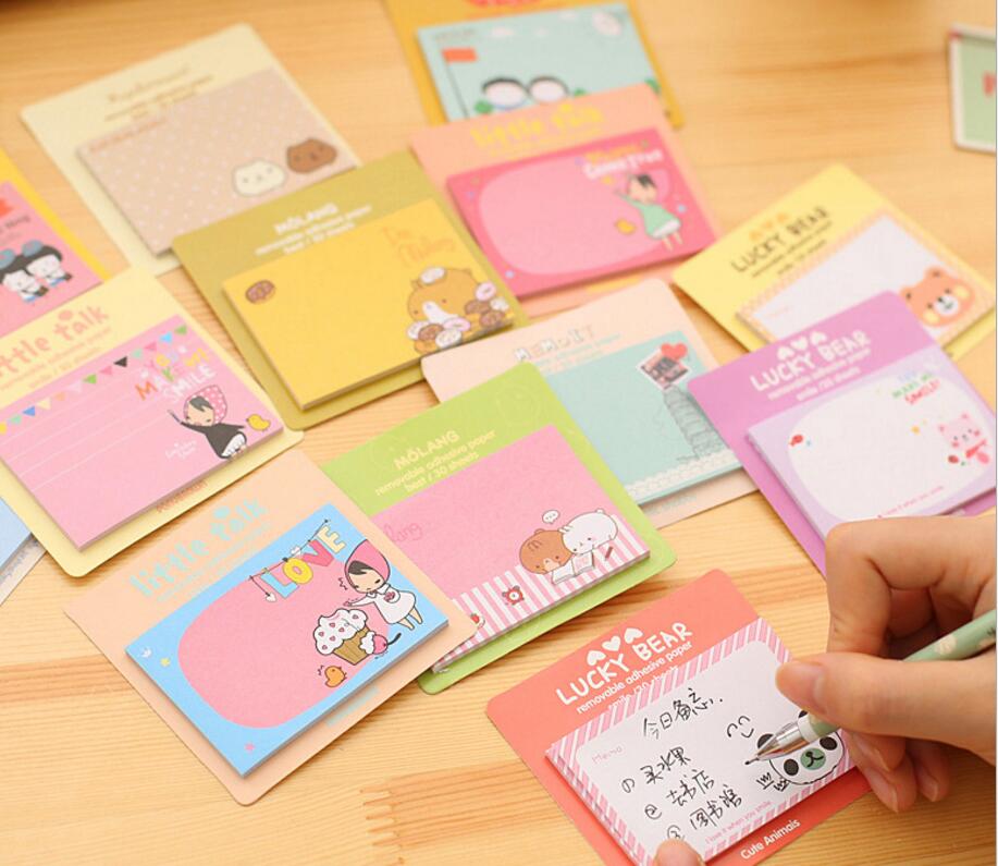 7.4*5cm Cartoon Cute Animal Panda Elephant Creativity Self-adhesive Memo Pad Sticky Notes от DHgate WW