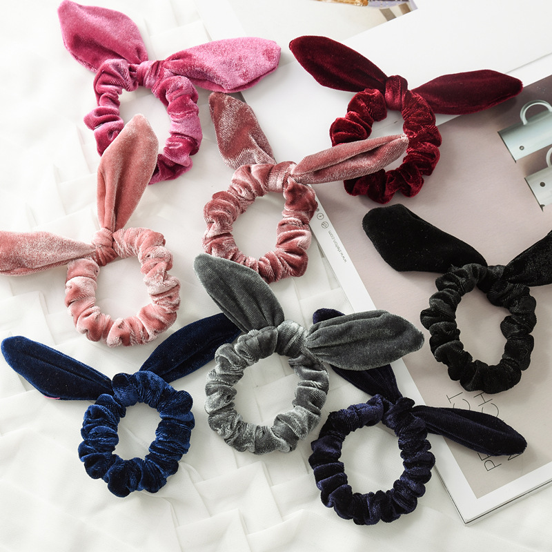 Fashion Women Lovely Velvet Bow Hair Bands Lovely Hair Scrunchies Girl's Tie Accessories Ponytail Holder 9 Color
Fashion Women Lovely Velvet Bow Hair Bands Lovely Hair Scrunchies Girl's Tie Accessories Ponytail Holder 9 Color