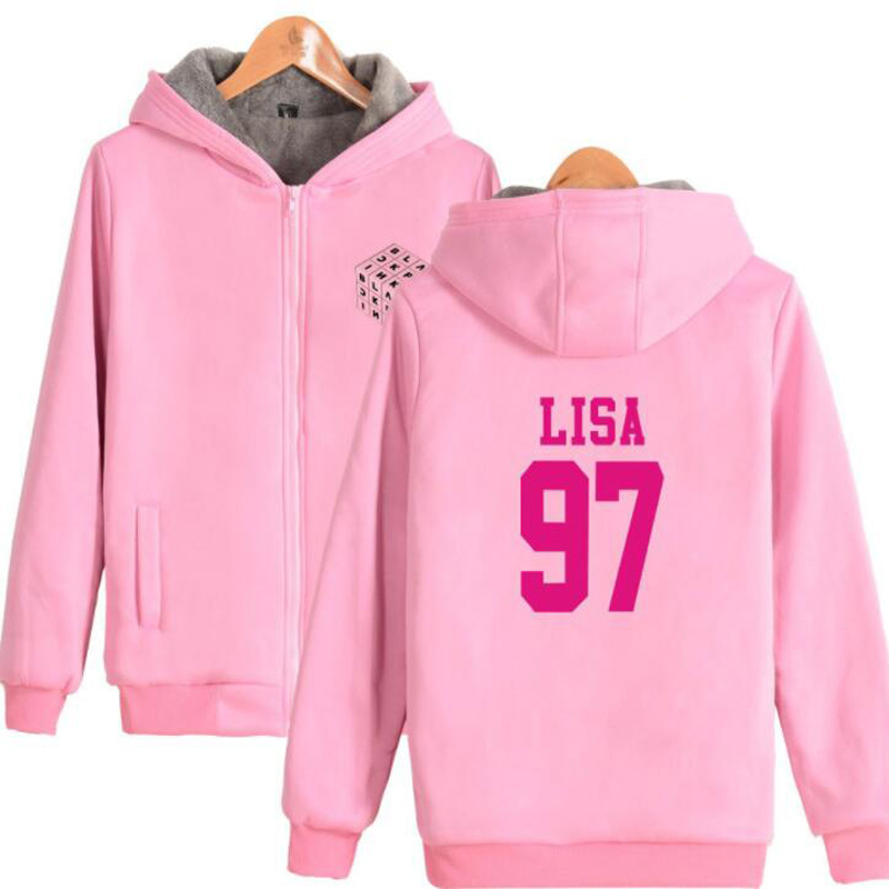 Black Pink KPOP blackpink square up Album Pink Hoodie JISOO LISA ROSE JENNIE Winter Thick Warm Zipper Hooded Sweatshirt Outwear, 018
Black Pink KPOP blackpink square up Album Pink Hoodie JISOO LISA ROSE JENNIE Winter Thick Warm Zipper Hooded Sweatshirt Outwear, 018