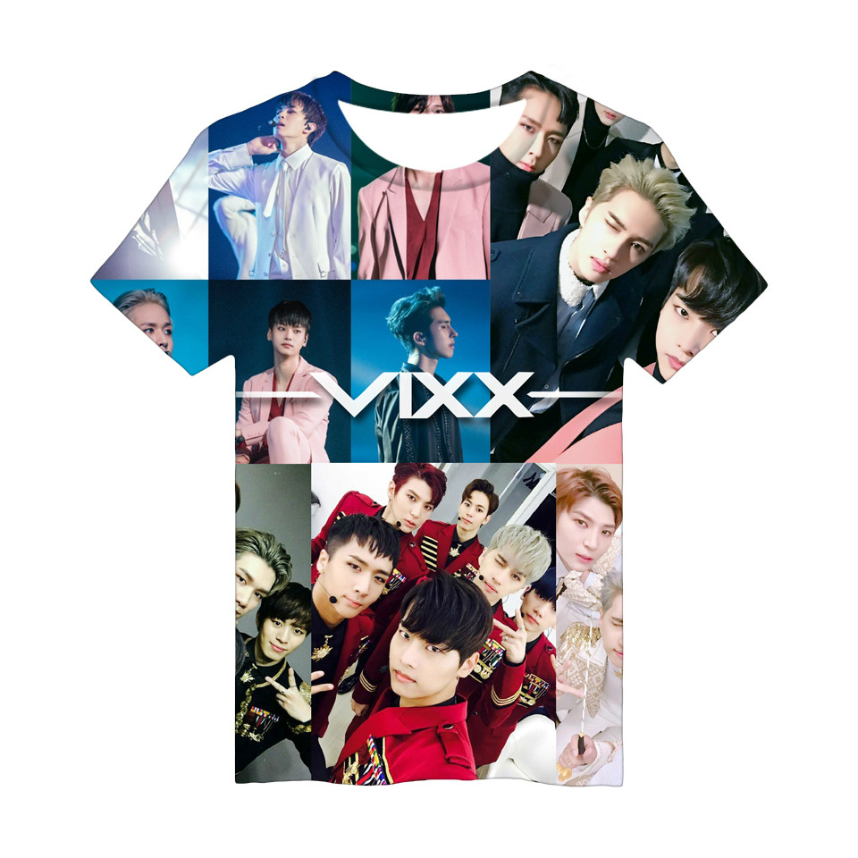 Blackday New Style 3D Kpop Print VIXX Album Shirts K-POP Casual Cotton Tshirt Fashion Cool T Shirt Women and Men Short Sleeve Top T-shirt, As picture
Blackday New Style 3D Kpop Print VIXX Album Shirts K-POP Casual Cotton Tshirt Fashion Cool T Shirt Women and Men Short Sleeve Top T-shirt, As picture