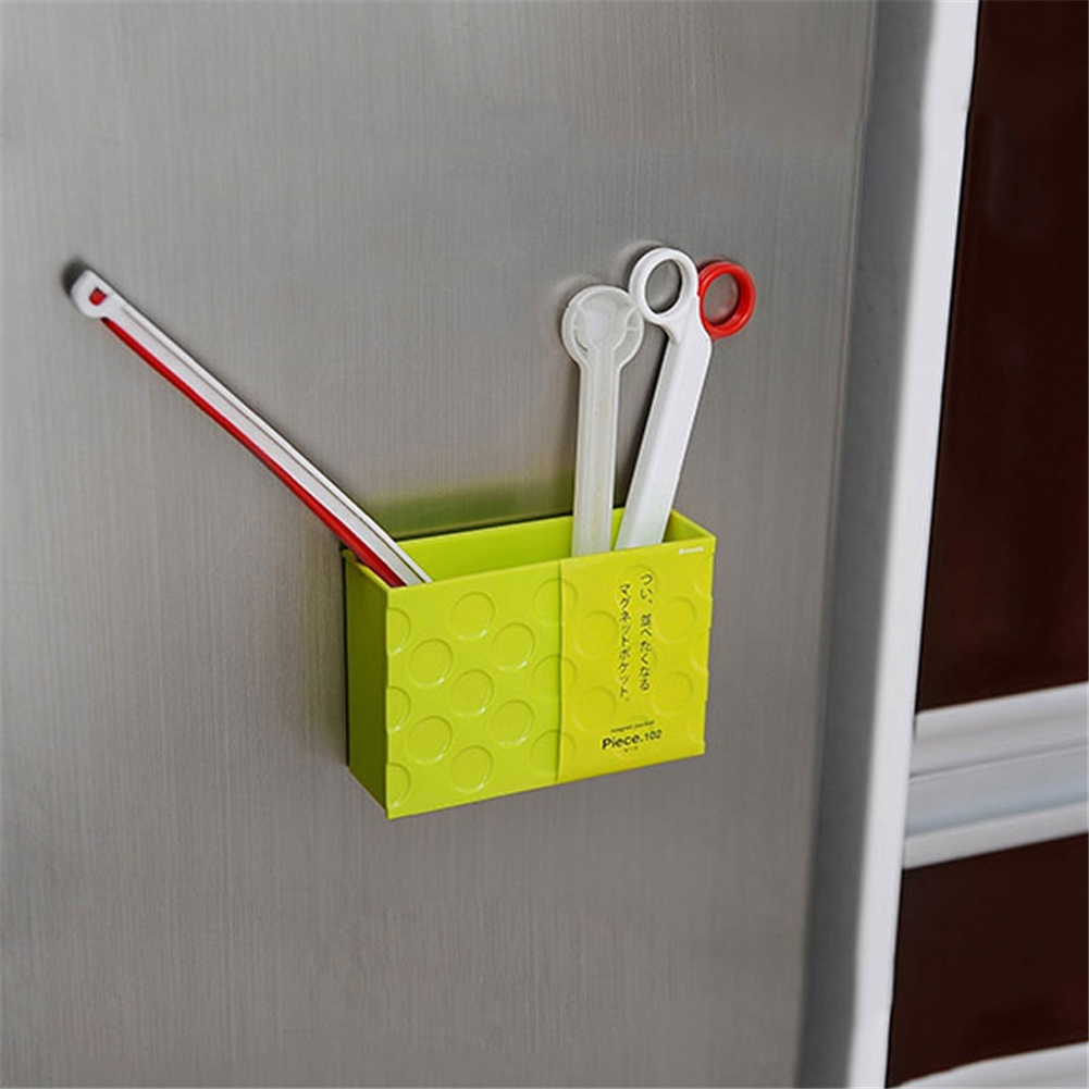 Magnet Storage Box For Kitchen Refrigerator Freezer Storage Boxes Pantry Container Space-saving Fridge Box