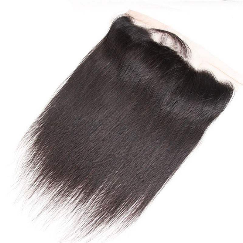 Brazilian Human Hair 13X4 Lace Frontal Silky Straight Natural Color 12-22inch Yirubeauty Top Closures Free Part