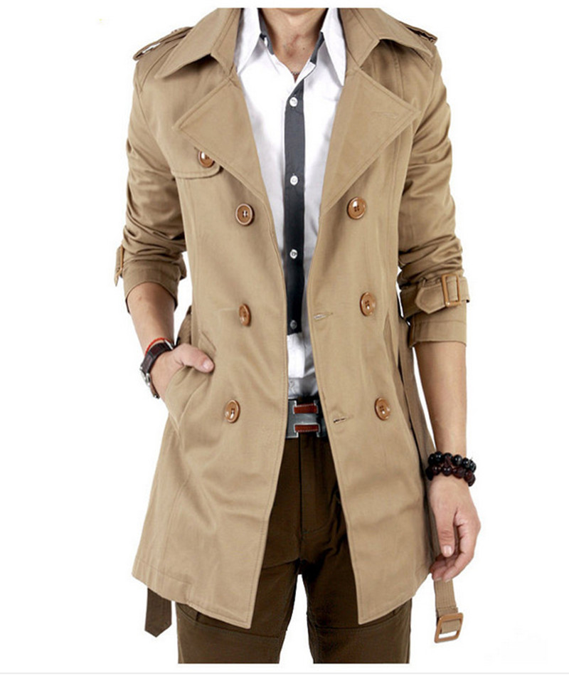 Trench Coat Men Classic Double Breasted Mens Long Coat Masculino Mens Clothing Long Jackets & Coats British Style Overcoat, Black
Trench Coat Men Classic Double Breasted Mens Long Coat Masculino Mens Clothing Long Jackets & Coats British Style Overcoat, Black