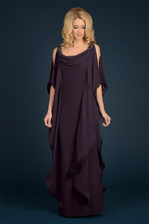 Hot Mother Of The Bride Dresses Spaghetti Chiffon Floor Length Plus Size Mother Of The Groom Dress A Line Sleeveless Formal Dress Evening