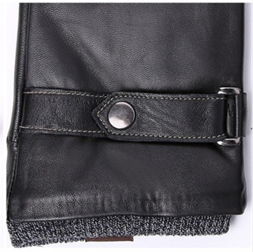 New Designer Luxury Mens Gloves High Quality Genuine Leather sheepskin Mittens Warm Winter Gloves for fashion Male Glove luvas