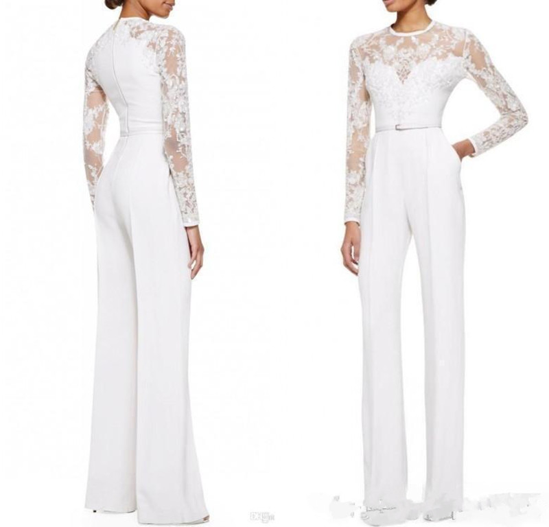 2019 new White Mother Of The Bride Pant Suits Jumpsuit With Long Sleeves Lace Embellished Women Formal Evening Wear Custom Made 2017
2019 new White Mother Of The Bride Pant Suits Jumpsuit With Long Sleeves Lace Embellished Women Formal Evening Wear Custom Made 2017