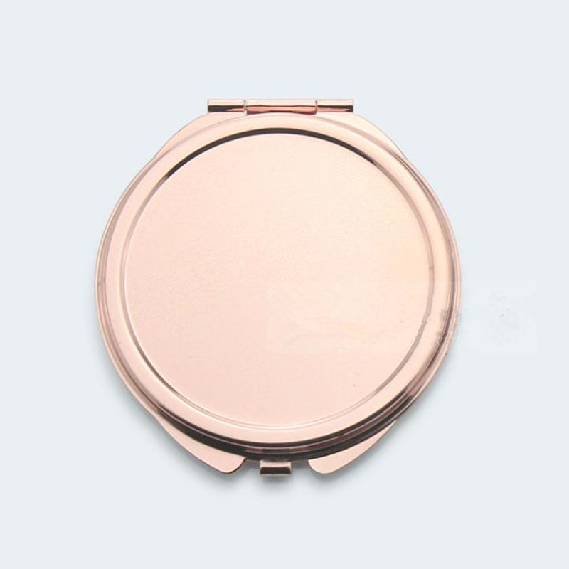 Round Gold/Rose gold Compact Makeup Mirror Pretty Compact Mirror Pretty Ladies Handbag Mirrors fast shipping F1280