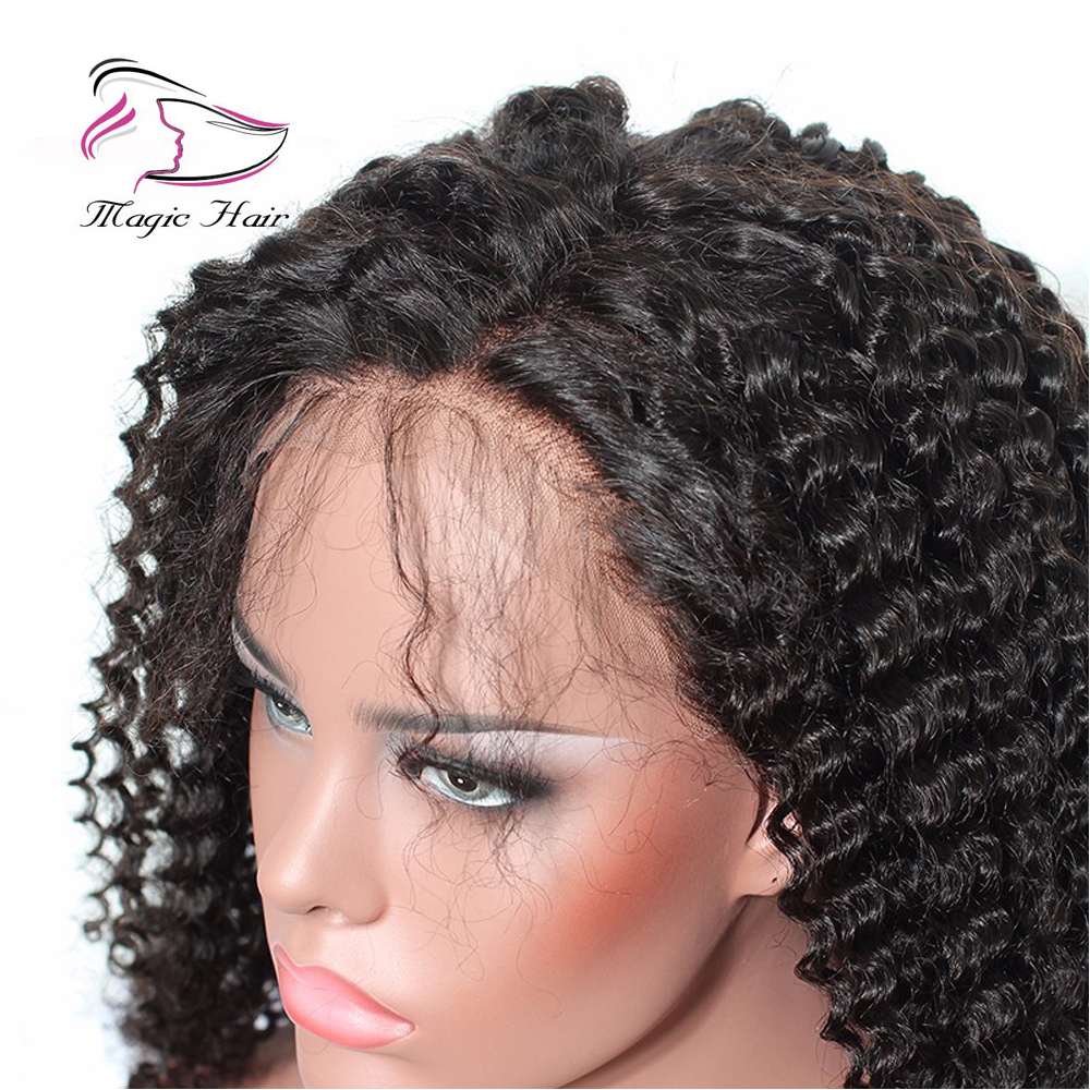 360 Full Lace Human Hair Wigs For Black Women Kinky Curly Brazilian Malaysian Peruvian Hair 130% Density Pre Plucked