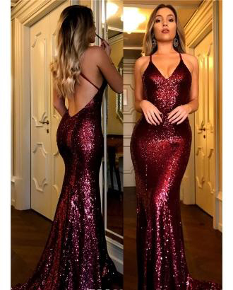 Sequined Burgundy Prom Dress New Arrival Mermaid Long Formal Holidays Wear Graduation Evening Party Gown Custom Made Plus Size, Brown
Sequined Burgundy Prom Dress New Arrival Mermaid Long Formal Holidays Wear Graduation Evening Party Gown Custom Made Plus Size, Brown