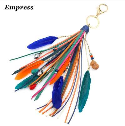 EMPRESS Accessories Tribal Feather Leaf Long Tassel Chain Beaded Gothic Woman Multilayer Ethnic Gift Gold Dress Keychain
EMPRESS Accessories Tribal Feather Leaf Long Tassel Chain Beaded Gothic Woman Multilayer Ethnic Gift Gold Dress Keychain