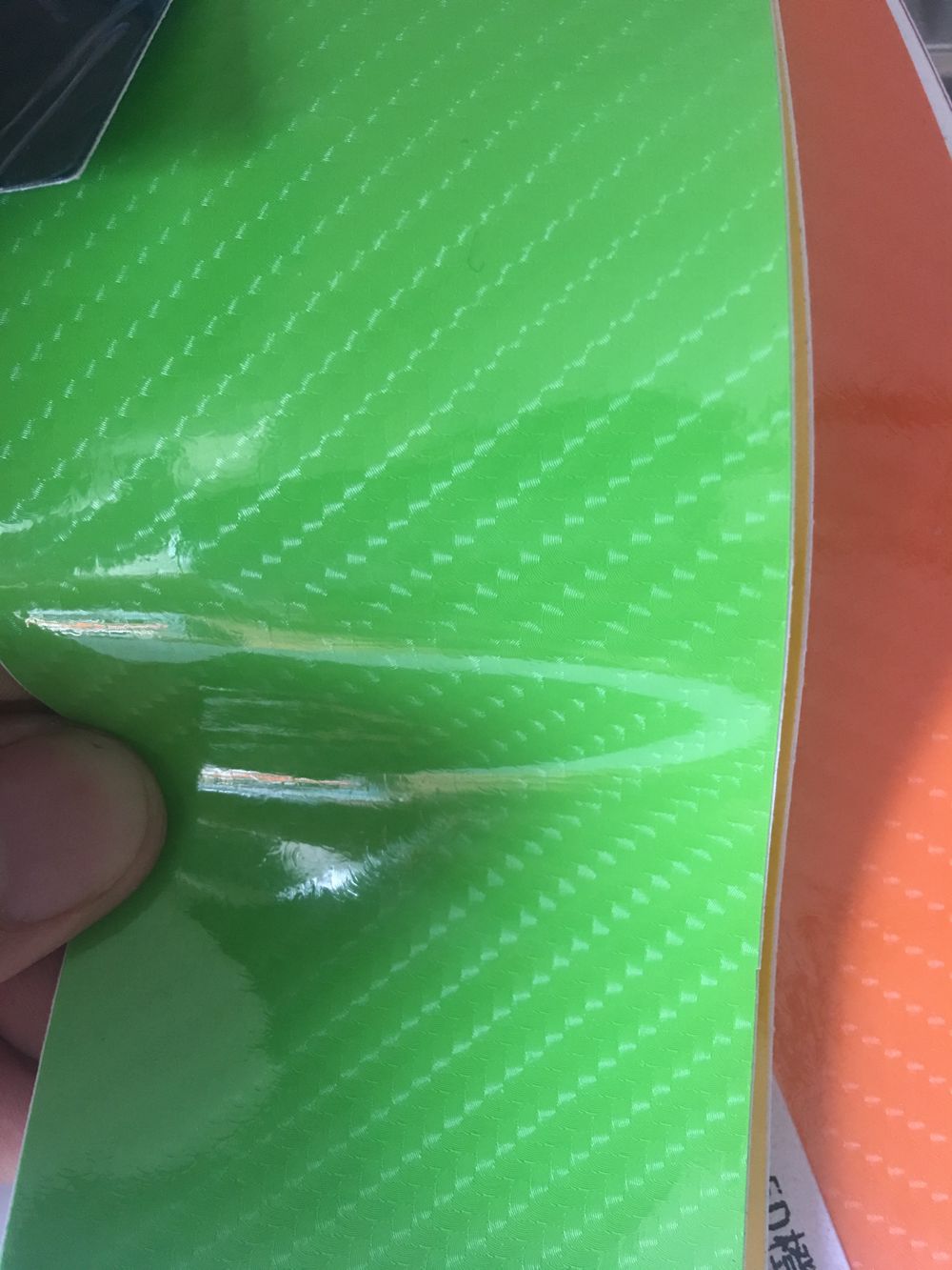 Apple green 6D Gloss Carbon Fiber Vinyl For Car Wrap covering foil Like Real Carbon Fibre Film With Air bubble Free 1.52*20M/Roll 5x66ft