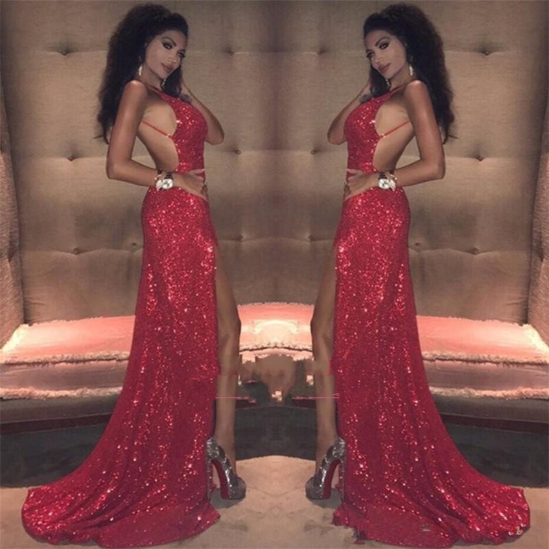 Sparkling Red Sequined Prom Dresses Long 2018 Sexy V Neck Side Split Sexy Backless Evening Gown Cheap, Sage
Sparkling Red Sequined Prom Dresses Long 2018 Sexy V Neck Side Split Sexy Backless Evening Gown Cheap, Sage