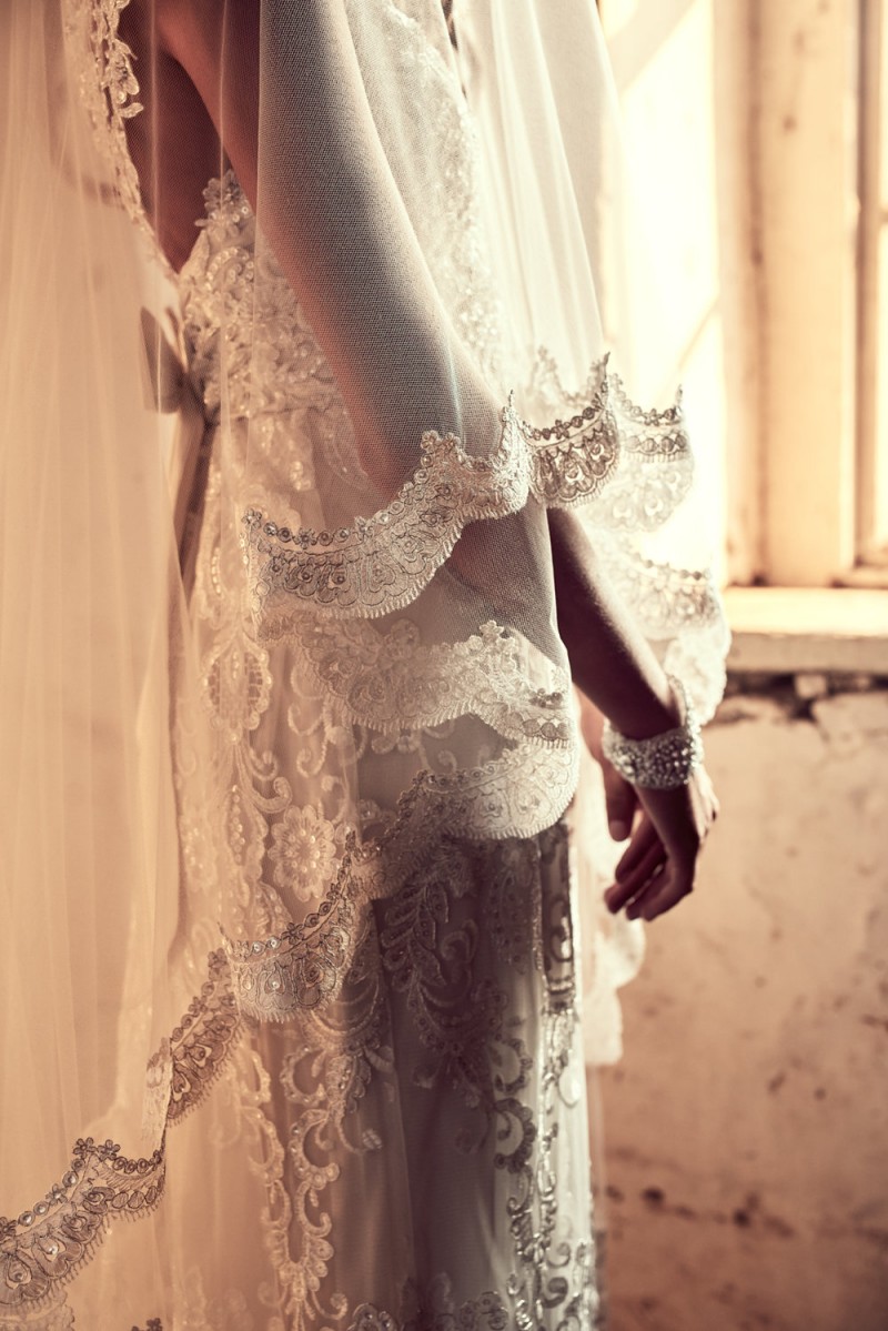 Pure Handmade Wedding Veils Three Meters Long Lace Applique Sequins Two Layers Tulle Cathedral Length Bridal Veil