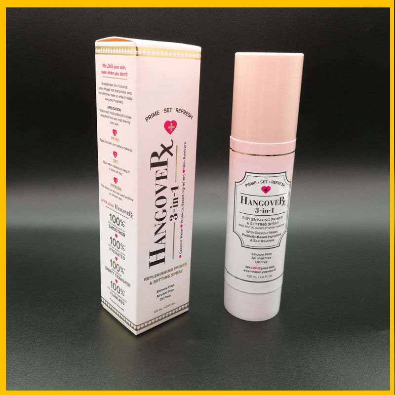2018 Makeup Priming Preparation Spray Facial Hangover RX 3 in 1 Primer & Set Spray 4oz Coconut 120ML Base Primer Spray High Quality, Transparent 
2018 Makeup Priming Preparation Spray Facial Hangover RX 3 in 1 Primer & Set Spray 4oz Coconut 120ML Base Primer Spray High Quality, Transparent