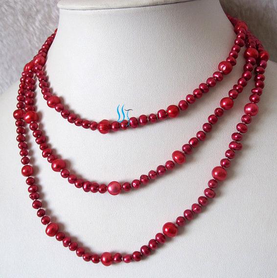 Perfect Natural Pearl Necklace,52inches Long Red Color Freshwater Pearl Necklace,Charming Birthday Party Women Gift
Perfect Natural Pearl Necklace,52inches Long Red Color Freshwater Pearl Necklace,Charming Birthday Party Women Gift