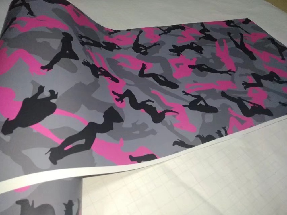 Various Color Snow Girl Camouflage Vinyl For Car & Truck Wrap styling Covering Film with air release / Bubble Freea 1,52x30m(5x98ft ) Roll