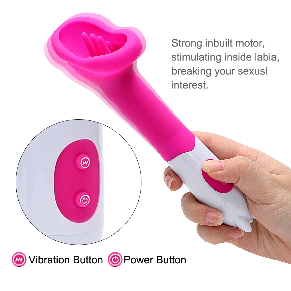 IKOKY Clitoris Stimulation Vibrator Nipple Sucker Oral Licks Tongue Sex Toys for Women Silicone 12 Speed Adult Products Sex Shop S18101003