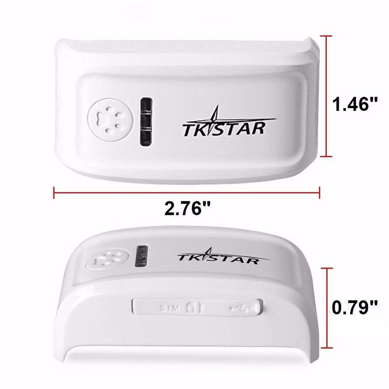 Real-time GPS TK909 Pet Tracker for Cats & Dogs - Worldwide Coverage, Supports Both Android and iOS Devices