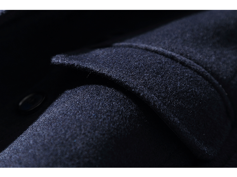 Notched Lapel Double Breasted Warm Kids Wear Windproof Child Coats Color Dark Red And Navy Thicken Winter Kids Formal Clothes For Sale