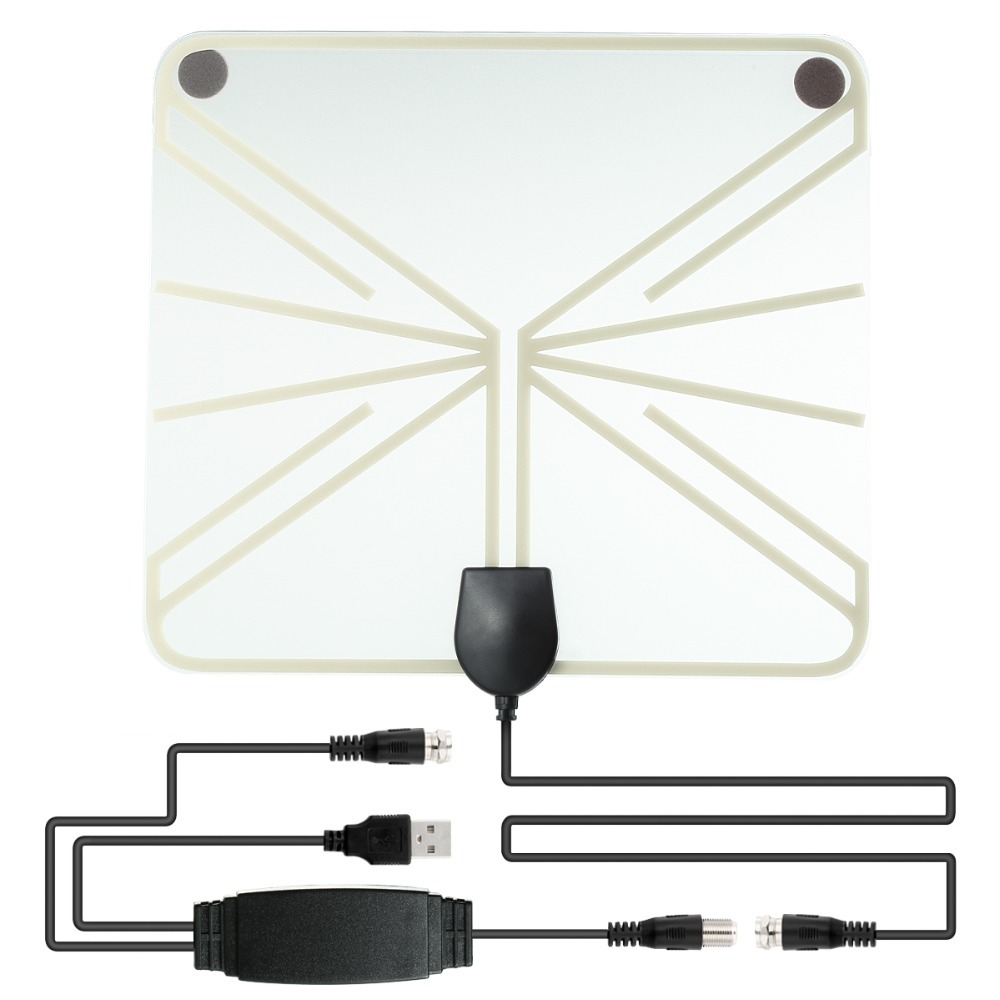 Amplified HDTV Antenna 50 Miles Range Digital Indoor TV 1080P HD Antenna Signal Amplifier Booster Transparant Style
Amplified HDTV Antenna 50 Miles Range Digital Indoor TV 1080P HD Antenna Signal Amplifier Booster Transparant Style