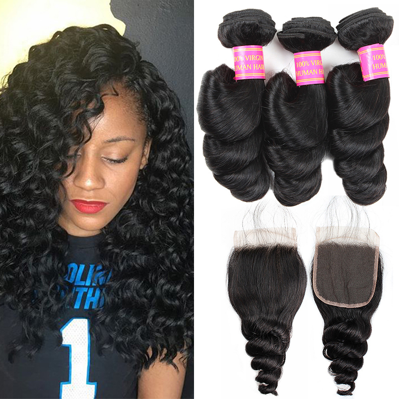8A Peruvian Virgin Human Hair 3 Bundles With 4X4 Lace Closure Loose Wave Body Wave Straight Water Wave Deep Curly Peruvian Virgin Hair, Deep wave with closure
8A Peruvian Virgin Human Hair 3 Bundles With 4X4 Lace Closure Loose Wave Body Wave Straight Water Wave Deep Curly Peruvian Virgin Hair, Deep wave with closure