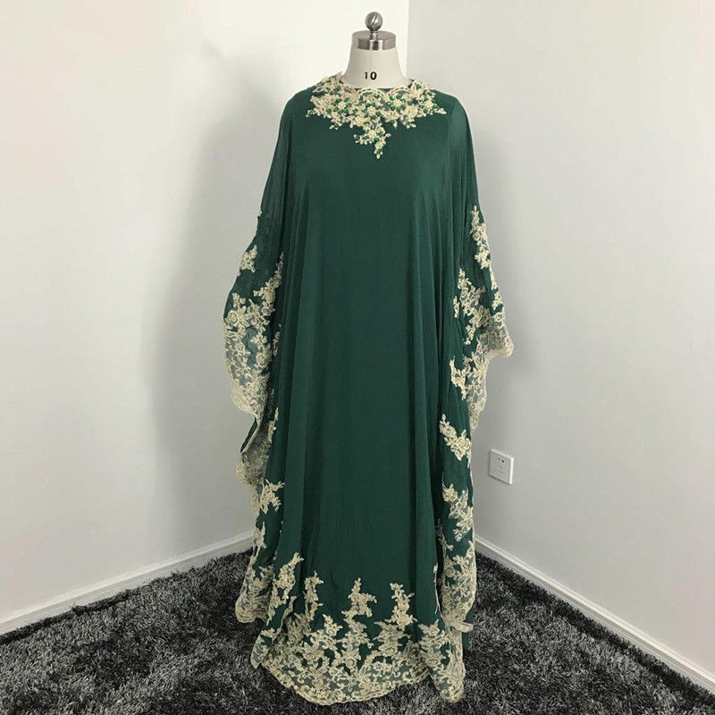 Chiffon Muslim Mother Of The Bride Dresses Kaftan Dubai Arabian Long Sleeve Lace Wedding Groom Dress