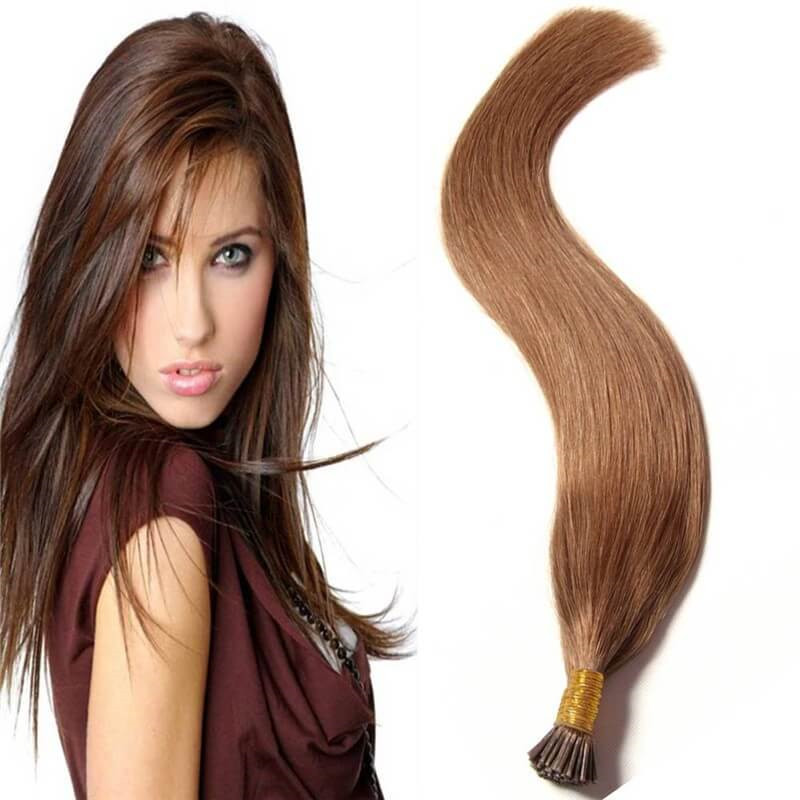 elibess brand100 human hair i tip extensions 0 8g s160g 200strands 14 16 18 20 22 24inch straight indian remy hair color option