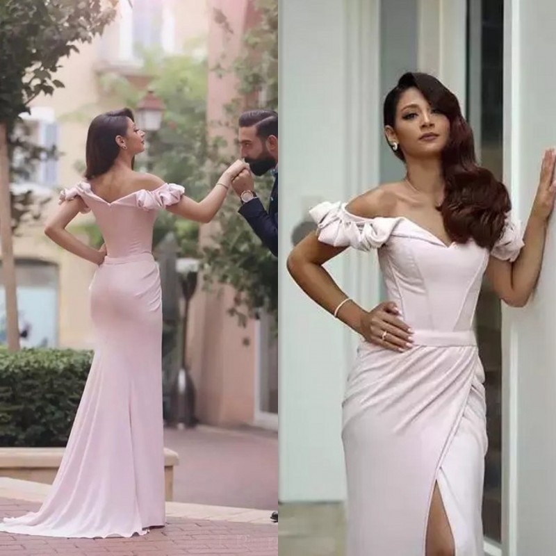 Elegant 2018 Light Pink Off The Shoulder Mermaid Prom Dresses Long Sexy Side Split Formal Dresses Party Evening Wear Custom Made EN1059, Daffodil
Elegant 2018 Light Pink Off The Shoulder Mermaid Prom Dresses Long Sexy Side Split Formal Dresses Party Evening Wear Custom Made EN1059, Daffodil
