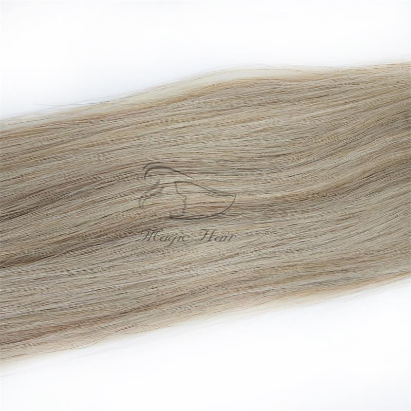 Human Virgin Hair Extensions PU Tape Remy Full Head Balayage Color 16/22 Skin Weft Vrigin Hair 50g 20PCS Hair Extensions
