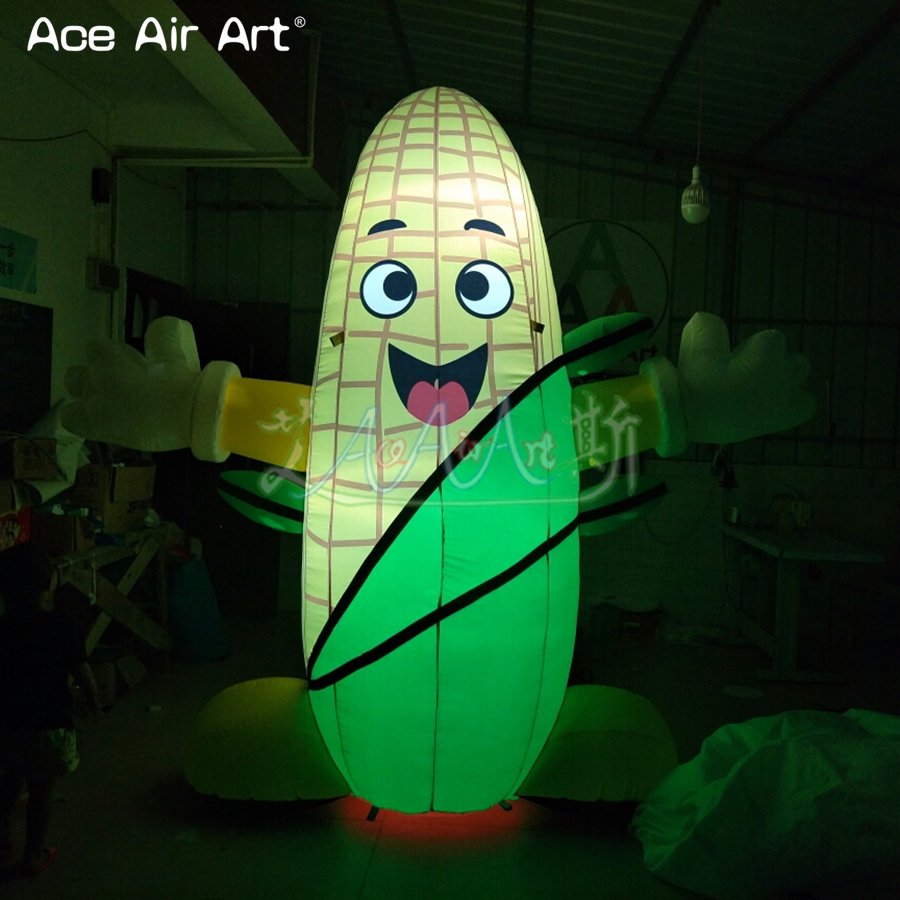 Customized Newest Design Food Product Inflatable Corn Lighting CORN Cob For Advertising Or Farm Exhibitions