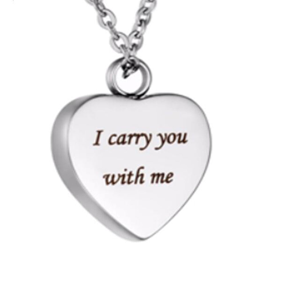 Funeral jewelry to words engraved I carry you with me heart urn stainless steel pendant cremation memorial love necklace
Funeral jewelry to words engraved I carry you with me heart urn stainless steel pendant cremation memorial love necklace