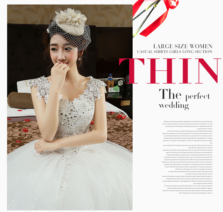 New Spring and Summer cheap white wedding frock lace up princess wedding dress romantic wedding gown dresses vestido de noiva