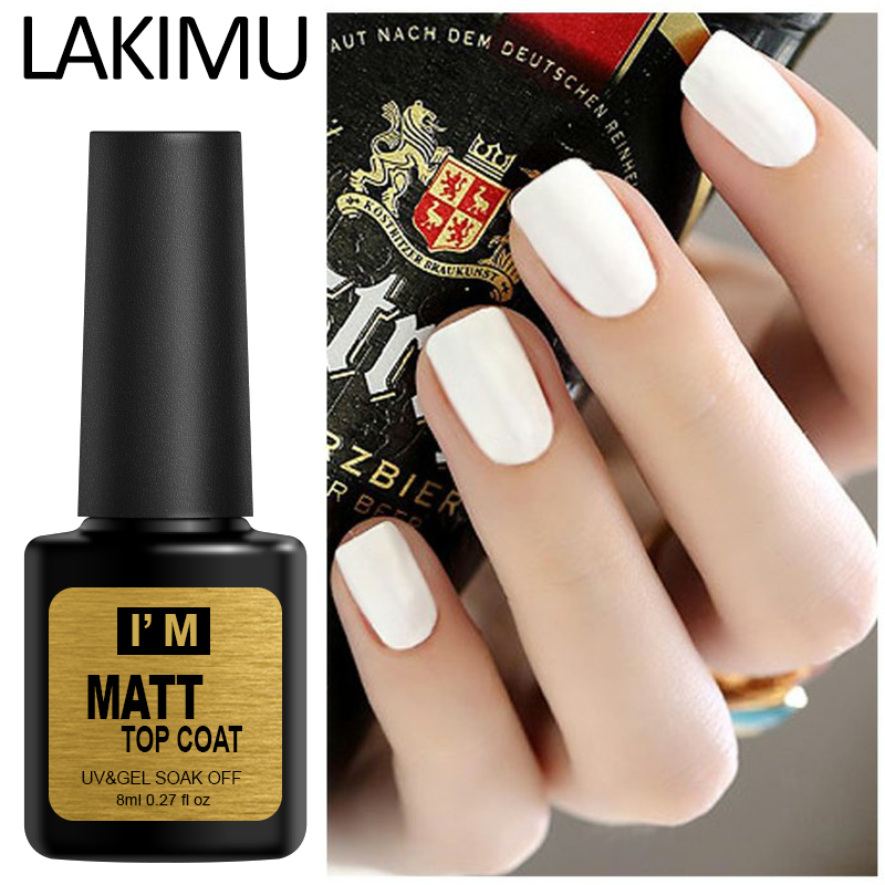 Lakimu Black Bottle 8ML UV LED Gel Nail Gel Polish Matt Top Coat Nail Polish Soak-Off Permanent Art Lacquer Matt, Transparent
Lakimu Black Bottle 8ML UV LED Gel Nail Gel Polish Matt Top Coat Nail Polish Soak-Off Permanent Art Lacquer Matt, Transparent