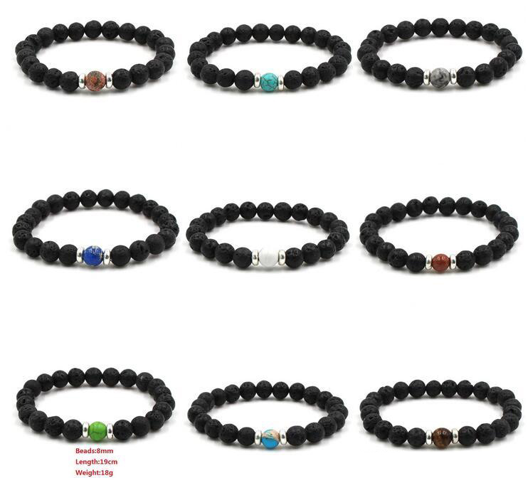 10 colors Natural Black Lava Stone Beads Elastic Bracelet Essential Oil Diffuser Bracelet Volcanic Rock Beaded Hand Strings
10 colors Natural Black Lava Stone Beads Elastic Bracelet Essential Oil Diffuser Bracelet Volcanic Rock Beaded Hand Strings