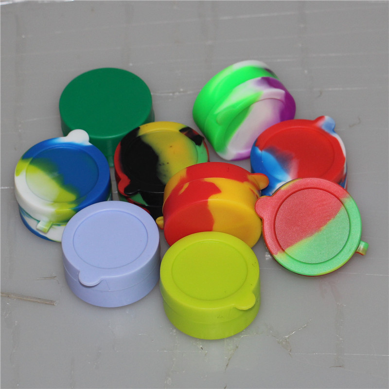 Nonstick Wax Containers 10ml silicone box big wax can Silicon container Colorful Non-stick wax jars dab storage jar oil silicone dab rigs